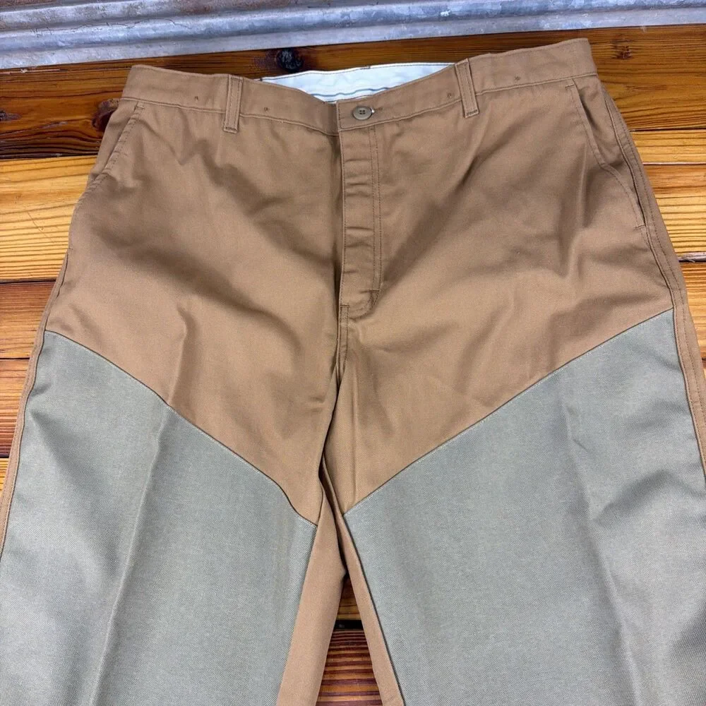 Cabelas Beige Brown Dry Plus Upland Brush Guard Outdoor Utility Pants 40X31 FLAW